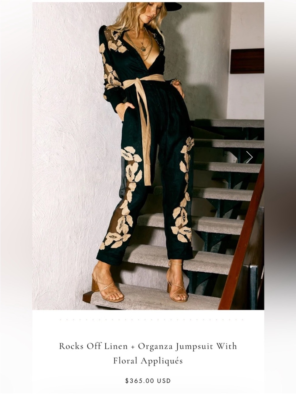 Altered - Chasing Unicorns Rocks Off Linen Jumpsuit
